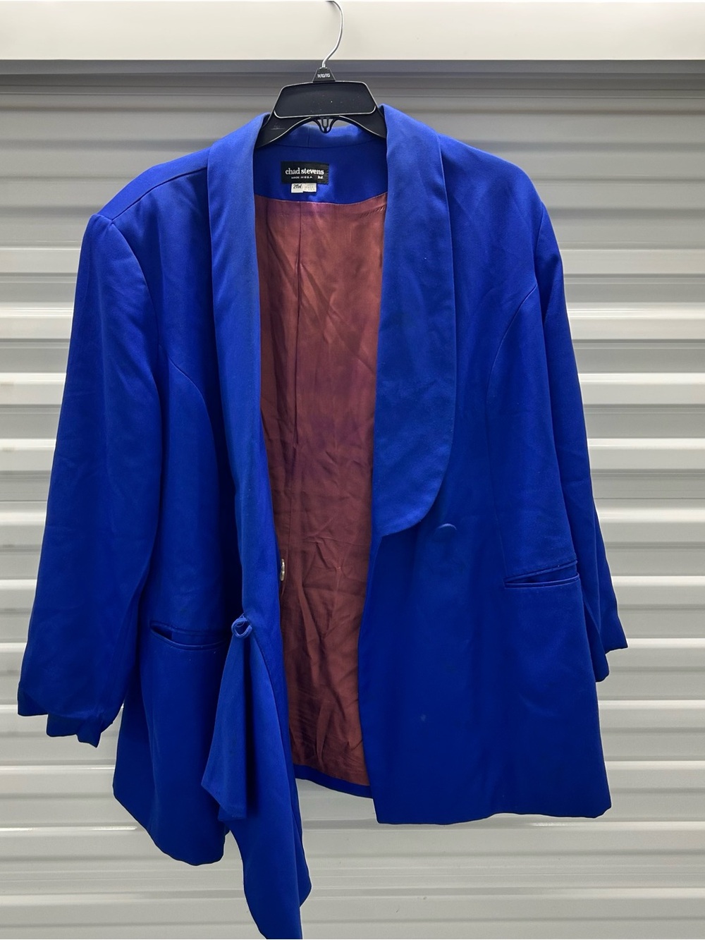 Chad Stevens Women's Cobalt Blue Open Tie Blazer